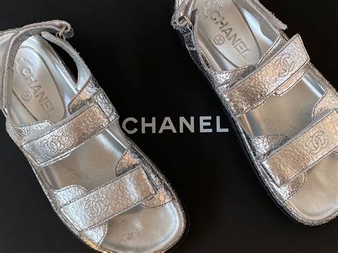 chanel dad sandals velcro